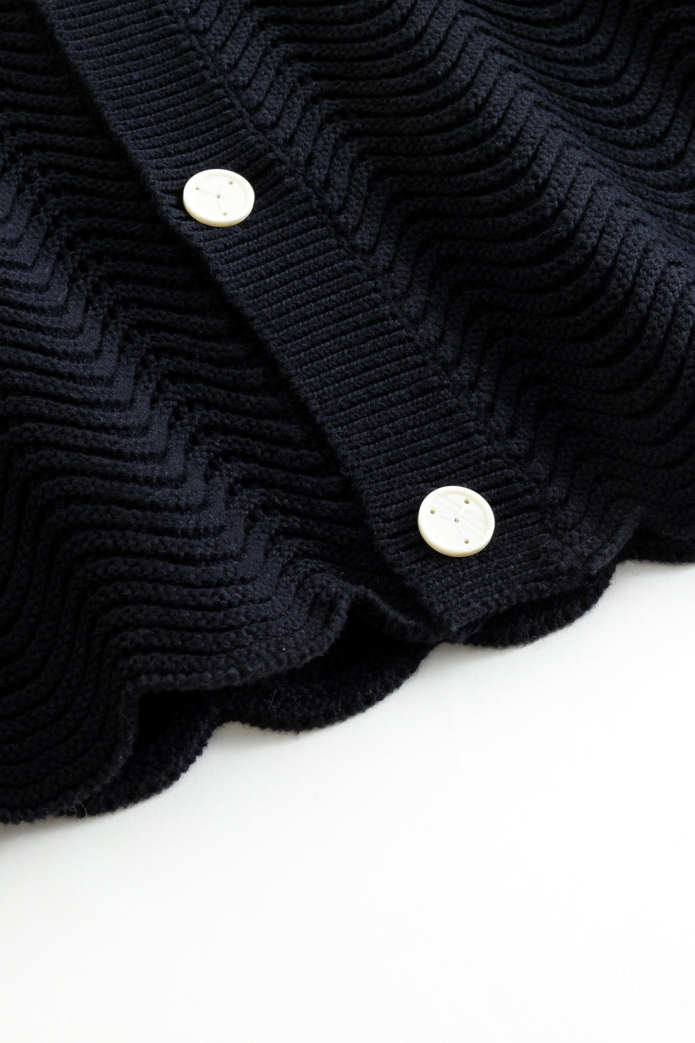 Black Shale Stitch Button Up