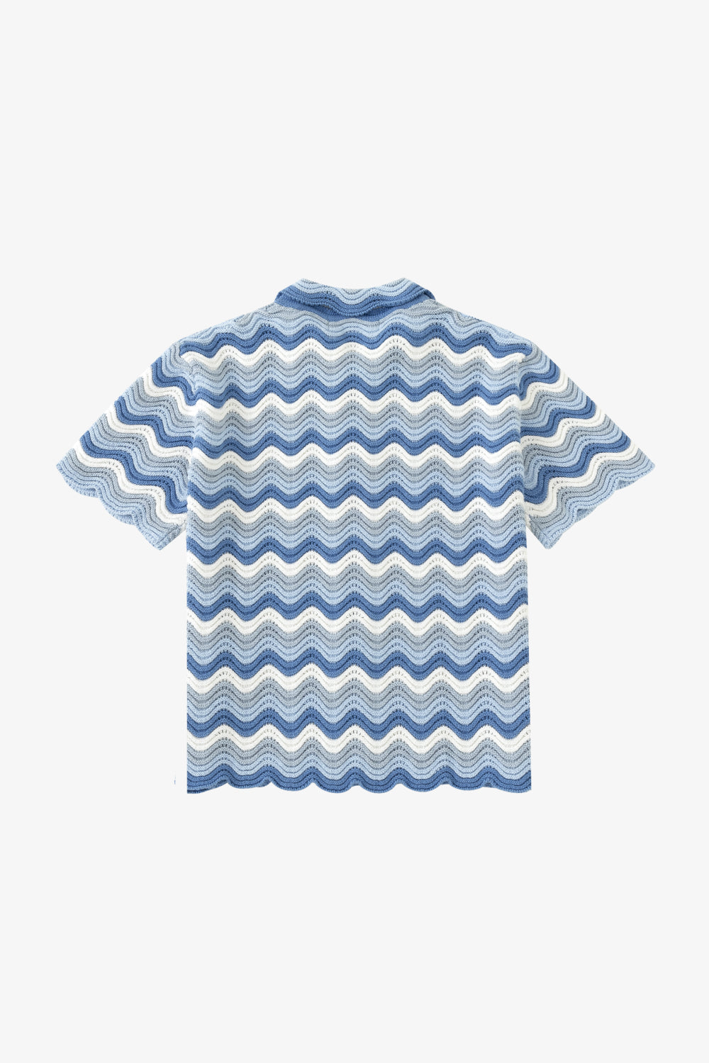 Azure Shale Stitch Button-Up