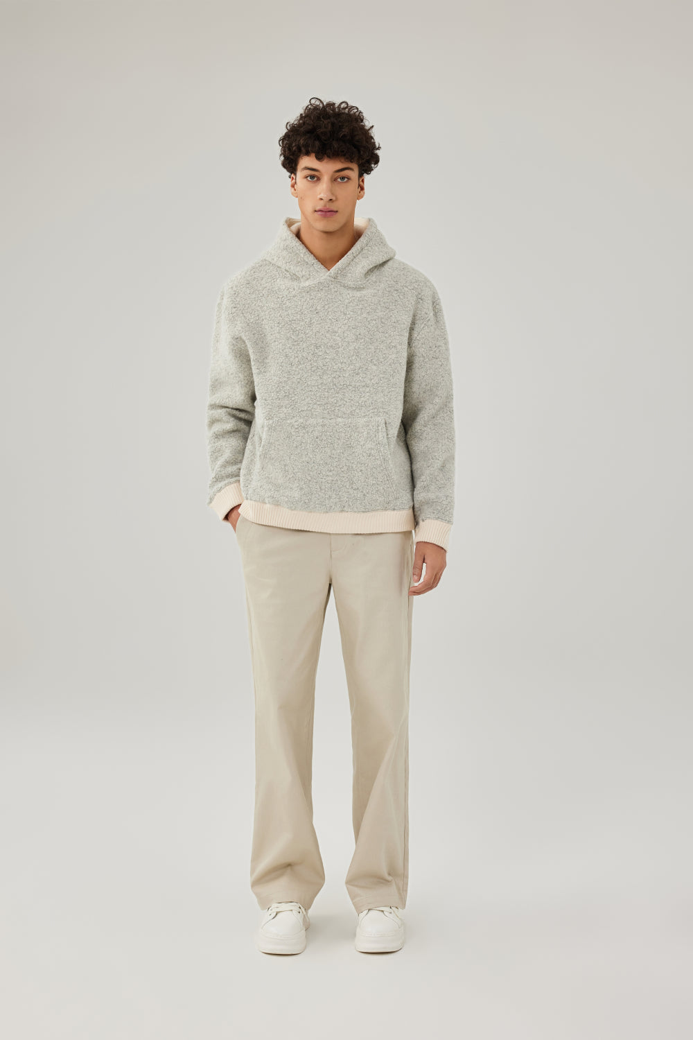 Wool Fleece Boucle Hoodie