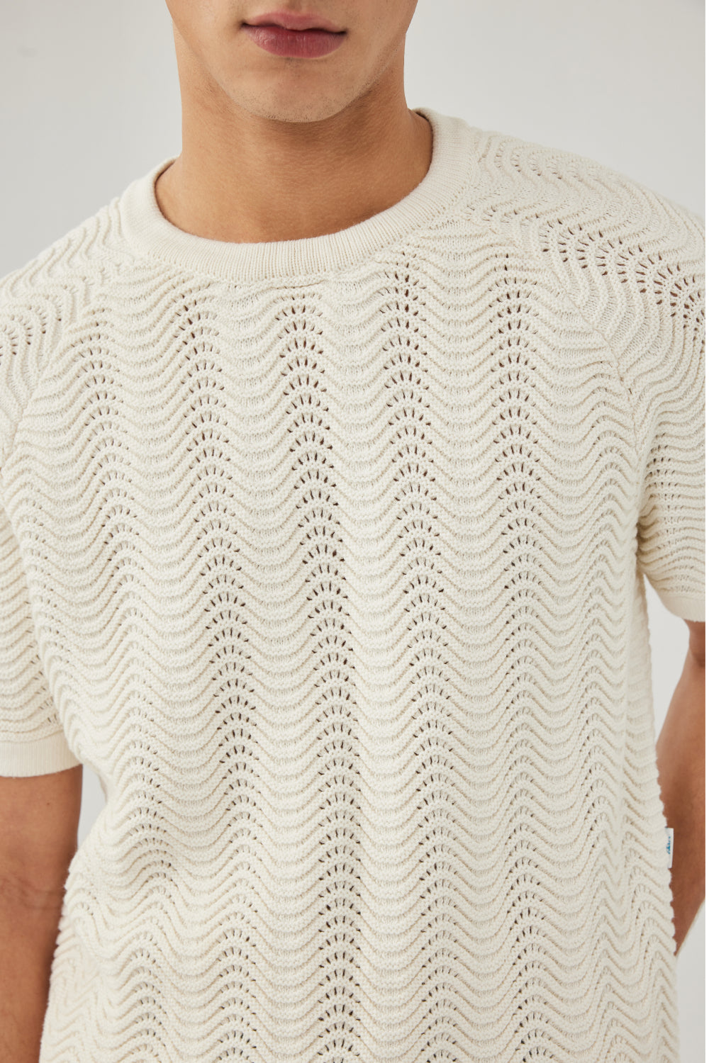 Ivory Shale Stitch T-Shirt