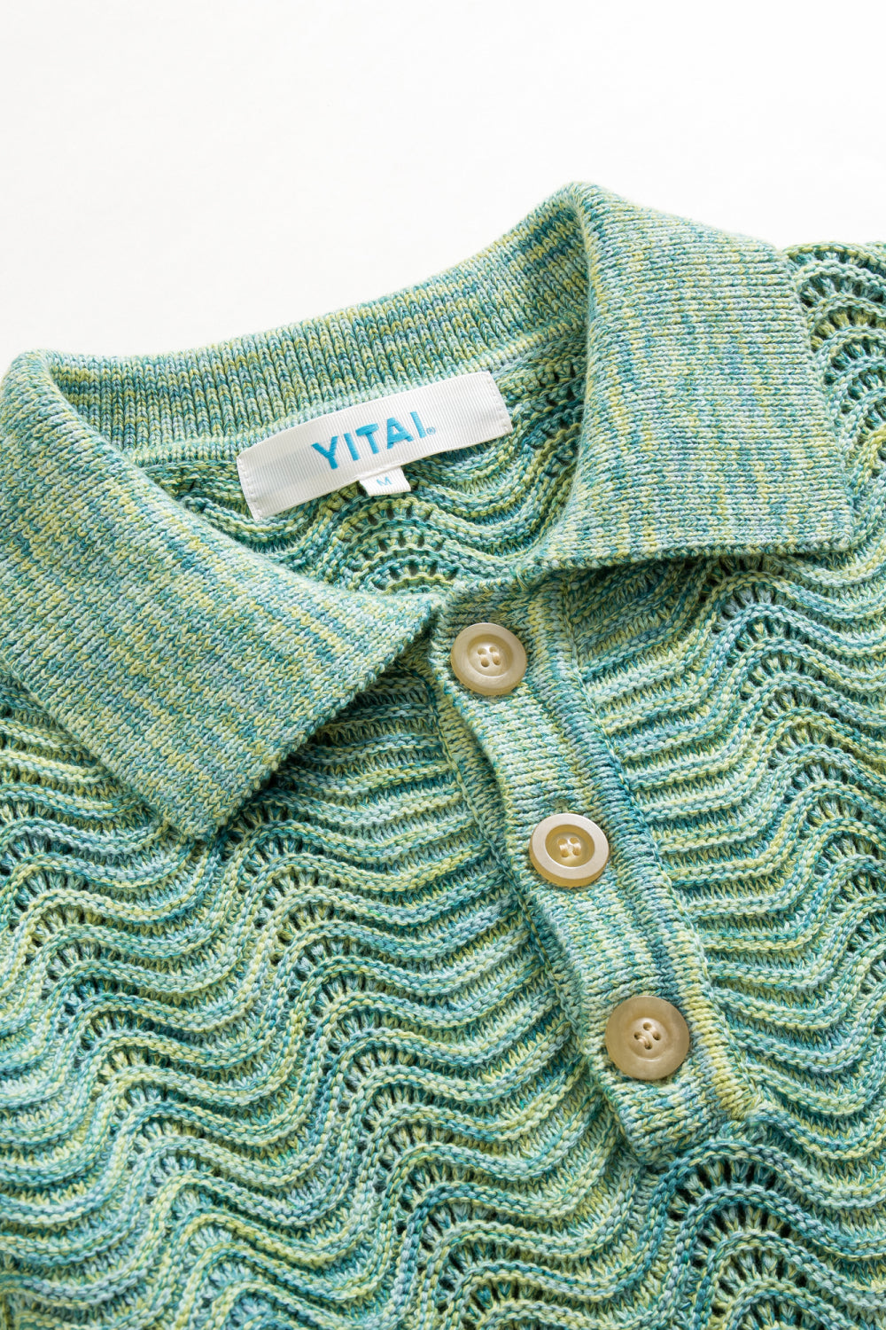 Mélange Shale Stitch Henley