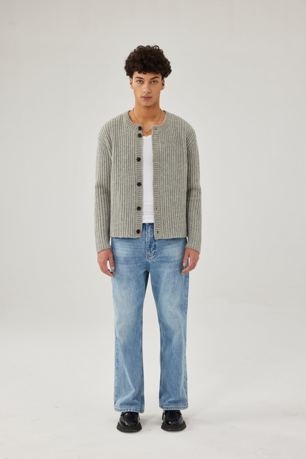 Ribbed Wool Cardigan