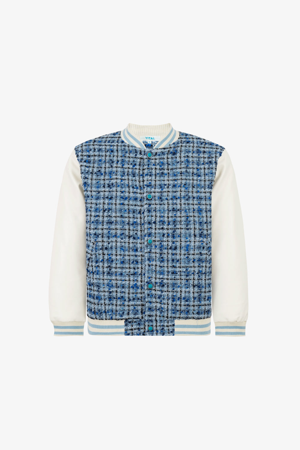 Marine Tweed Varsity Jacket